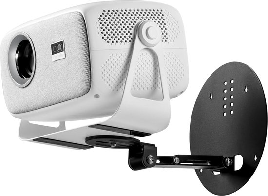 Projectorhouder draagbaar opvouwbaar verstelbaar 0-180° universeel 1/4″ schroef max 2 kg voor films en presentaties