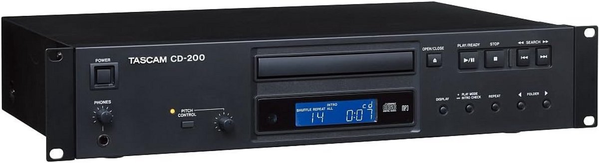 Cd Speler - Muziekspeler Audio - Muziek Afspelen - Rack Mount Formaat - 41 Kilogram - Zwart