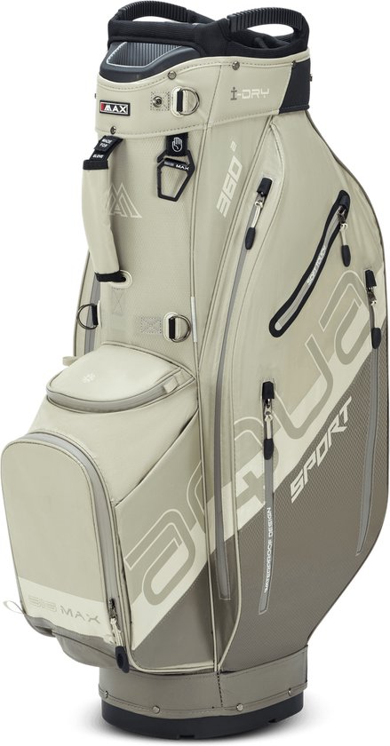 Sac de golf BIG MAX AQUA Sport 360² – 100% Étanche – Diviseur 14 voies avec grand bac à putters – 11 compartiments – 3 kg