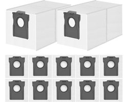 12 stuks stofzakken reserveonderdelen voor Dreame X40/X50 Ultra Complete-D20 Pro Plus-L50/L40s Pro Ultra- X40/X50 Master-L10s Pro Gen 2-L10s/L20/L40/L50/Aqua10 Ultra, Mova E30/V50/P50-L20/X30/ Ultra Complete L10s/L10/L10s Pro/L40/L50/E30 Ultra