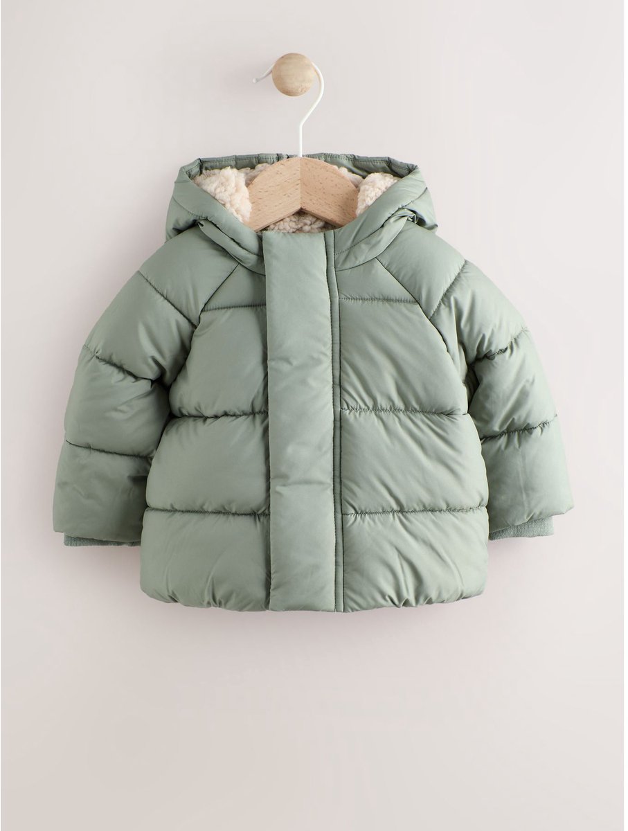 Next - Jongens - Gewatteerd babyjack - Groen