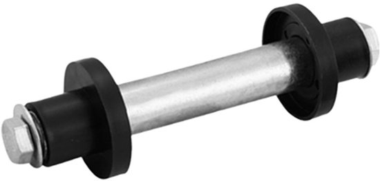 Kruiwagenwiel 4.00-8 pu plastic geel van Merkloos	 — afbeelding 3
