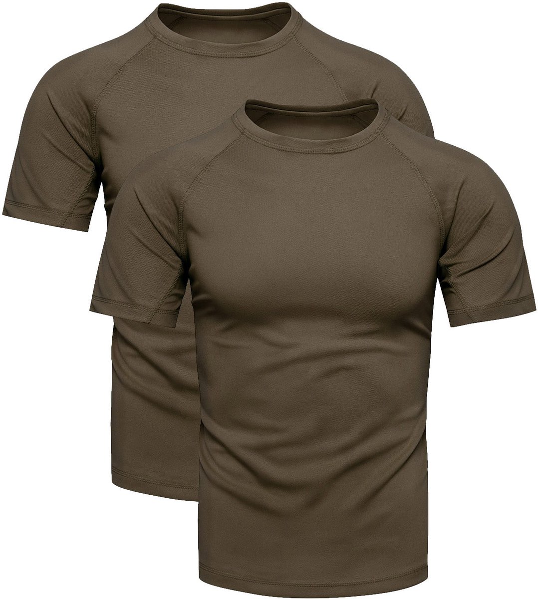 Recea Sportshirt - Khaki - Snel Droog - Ecologisch