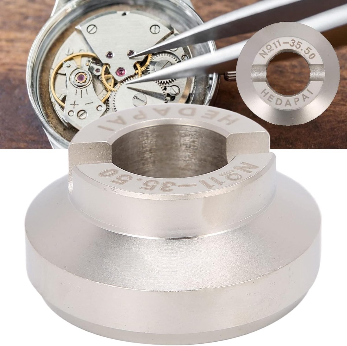 Horloge Reparatie Tool - Uurwerk Gereedschap - Batterij Vervangen - Speciaal Ontworpen Matrix - 35.5mm