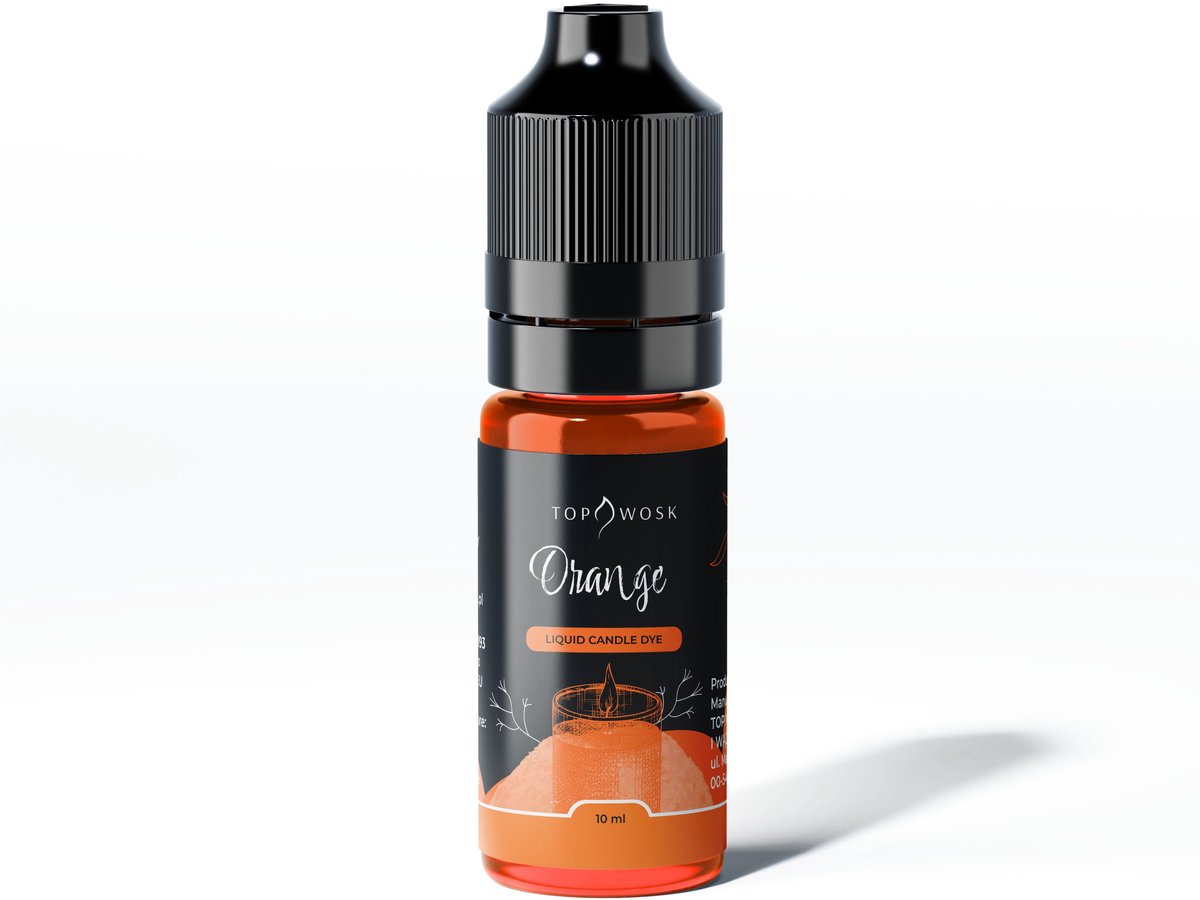 Bekro TopDyes Serie - Vloeibare Kaarskleurstof - Oranje - 10 ml - Vegan