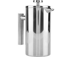Koffiezetapparaat - Theepot - Thuis en camping - Dubbelwandig RVS - 1000 ML - Zilver
