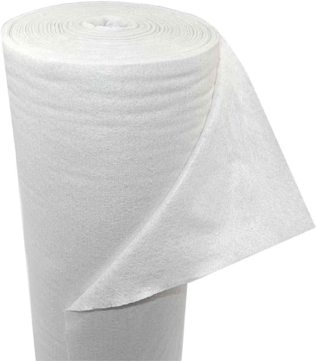 Drainage Fleece - Tuinvlies Scheidingsvlies - Waterdoorlatend Werken - Hoge Kwaliteit Materiaal - 1 Meter Breed