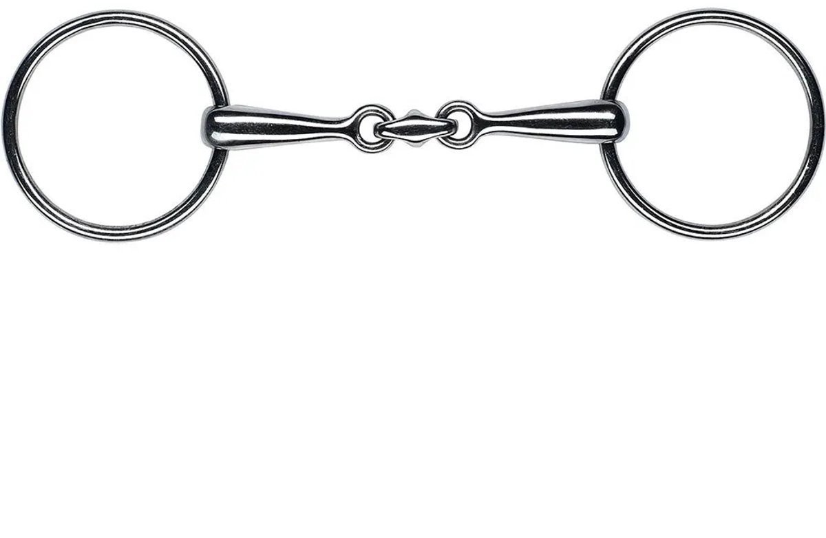 Feeling Roestvrij Staal Anatomisch Dun Massief Bustrensbit Zilver 12.5 cm