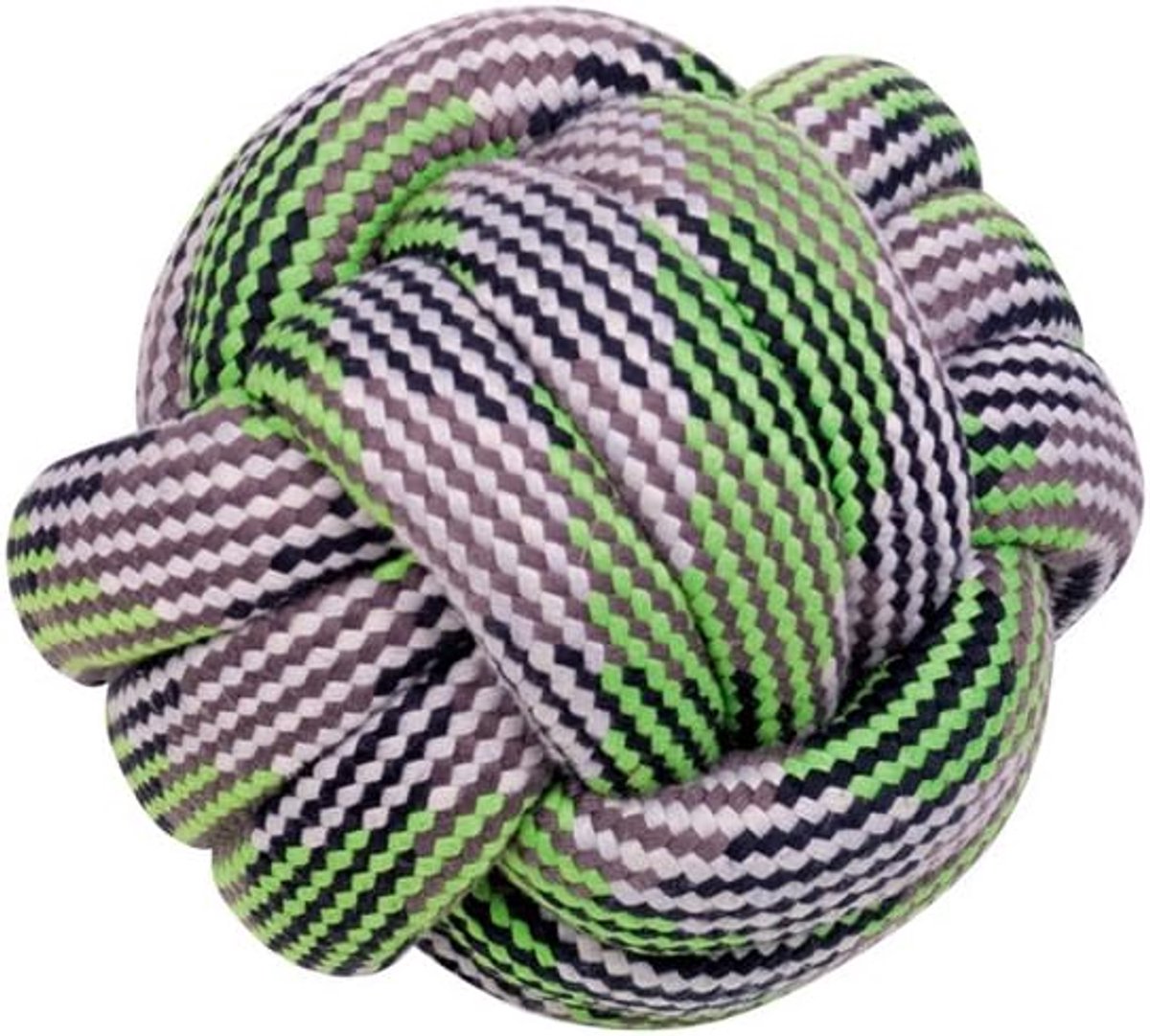 Bal Touw Speelgoed - Honden Speelgoed - Actief Spelen - Bevordert Tandgezondheid - 15 cm