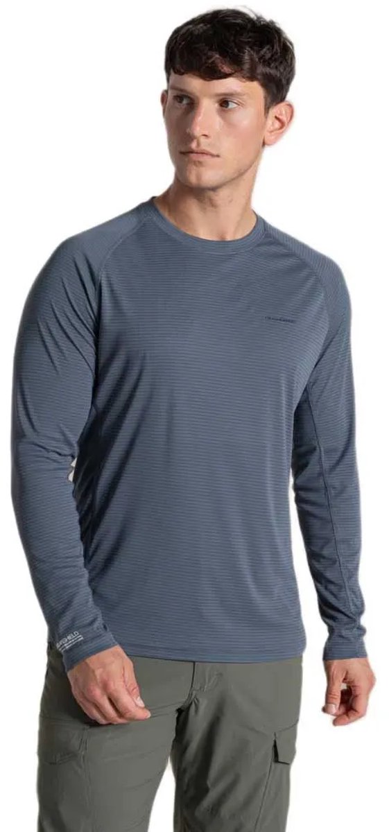 Craghoppers Nosilife Solarshield+ T-shirt Met Lange Mouwen Blauw L Man