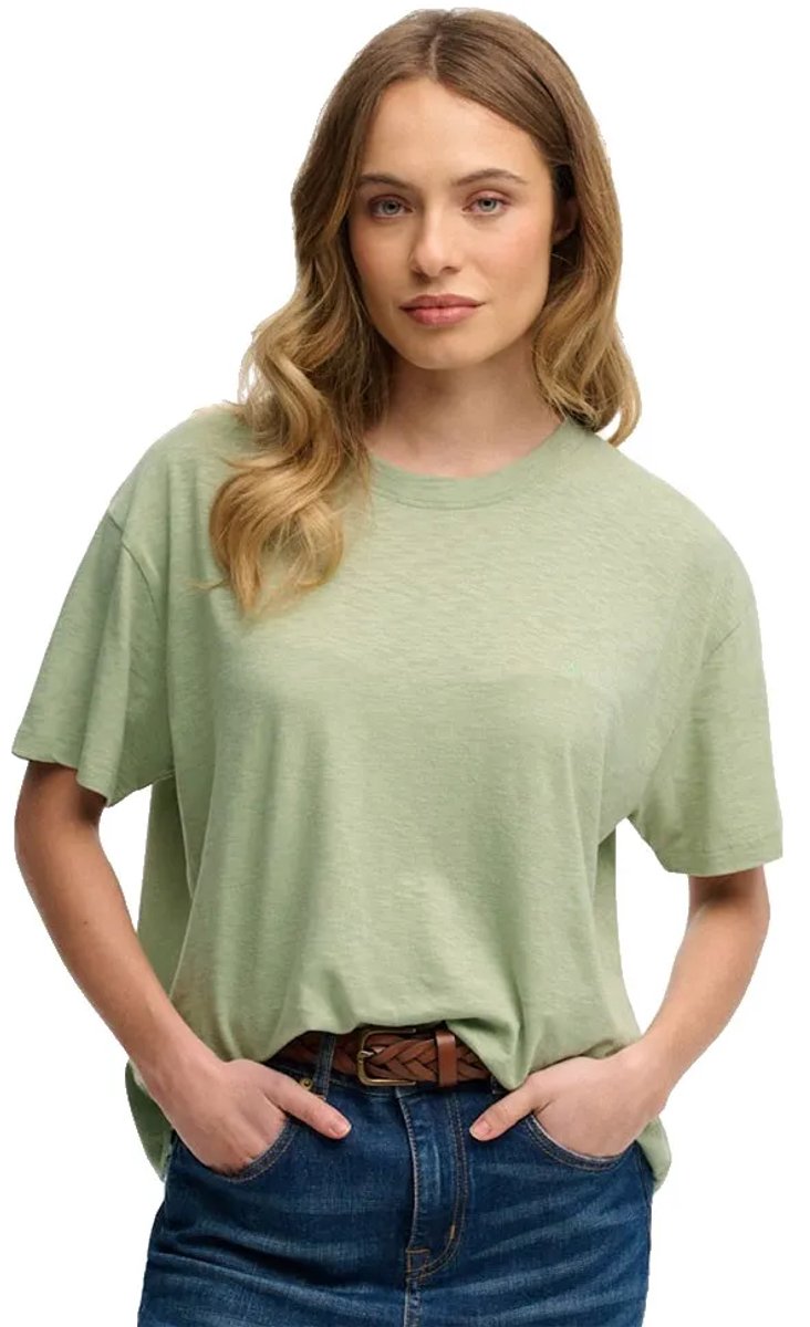 Superdry Studios T-shirt relaxed pasvorm Dames T-shirts Dusty Sage
