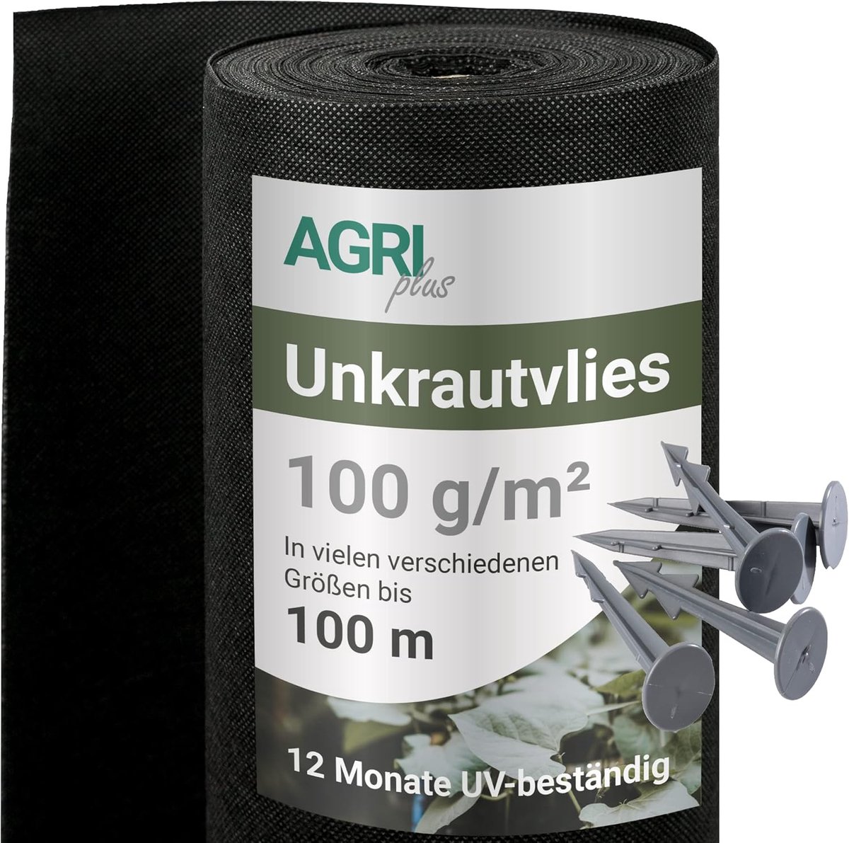 Onkruiddoek Set - Tuinvlies Gronddoek - Onkruid Vrij Houden - Extreem Scheurvast - 1.20 x 25 m