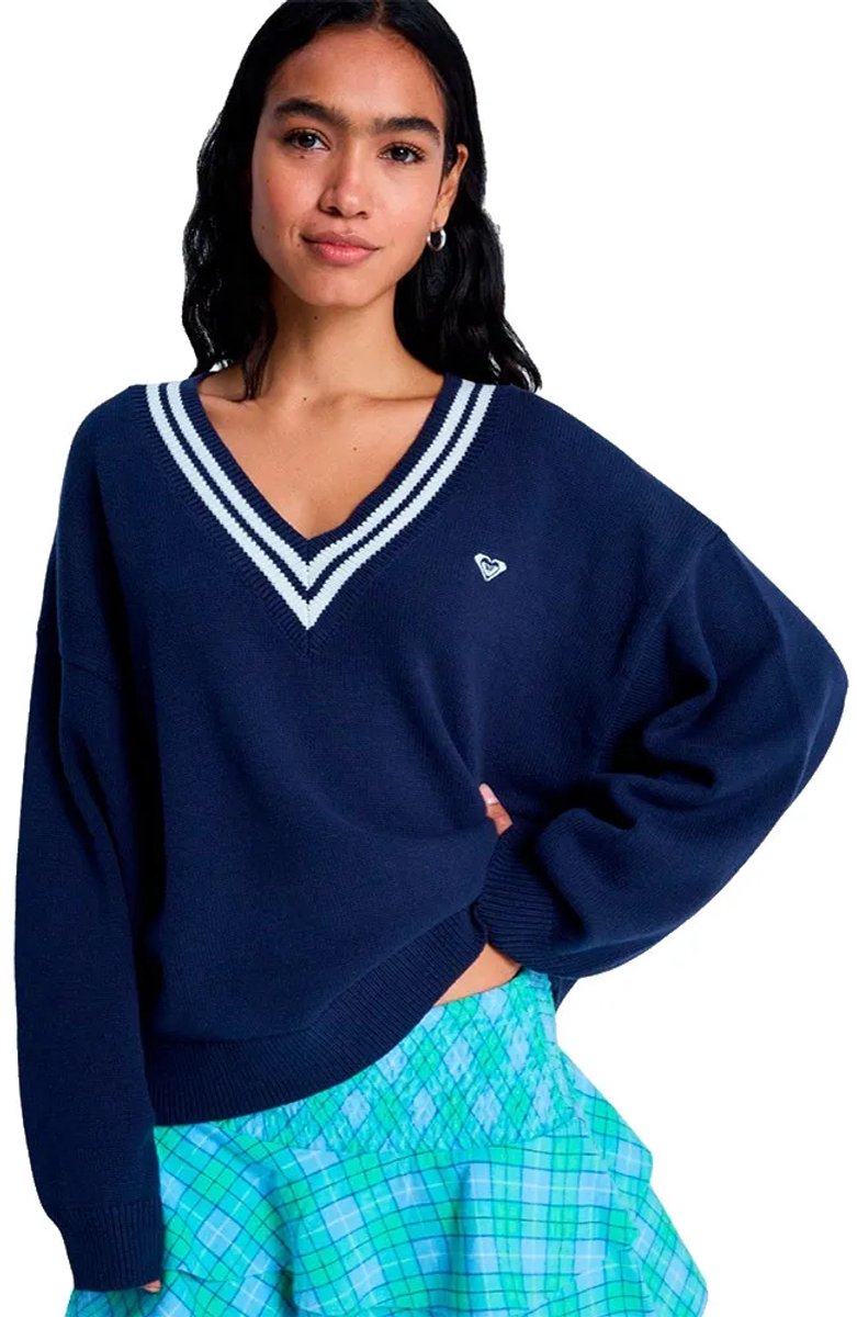 Roxy Surf School Trui Met V-hals M Vrouw Mood Indigo