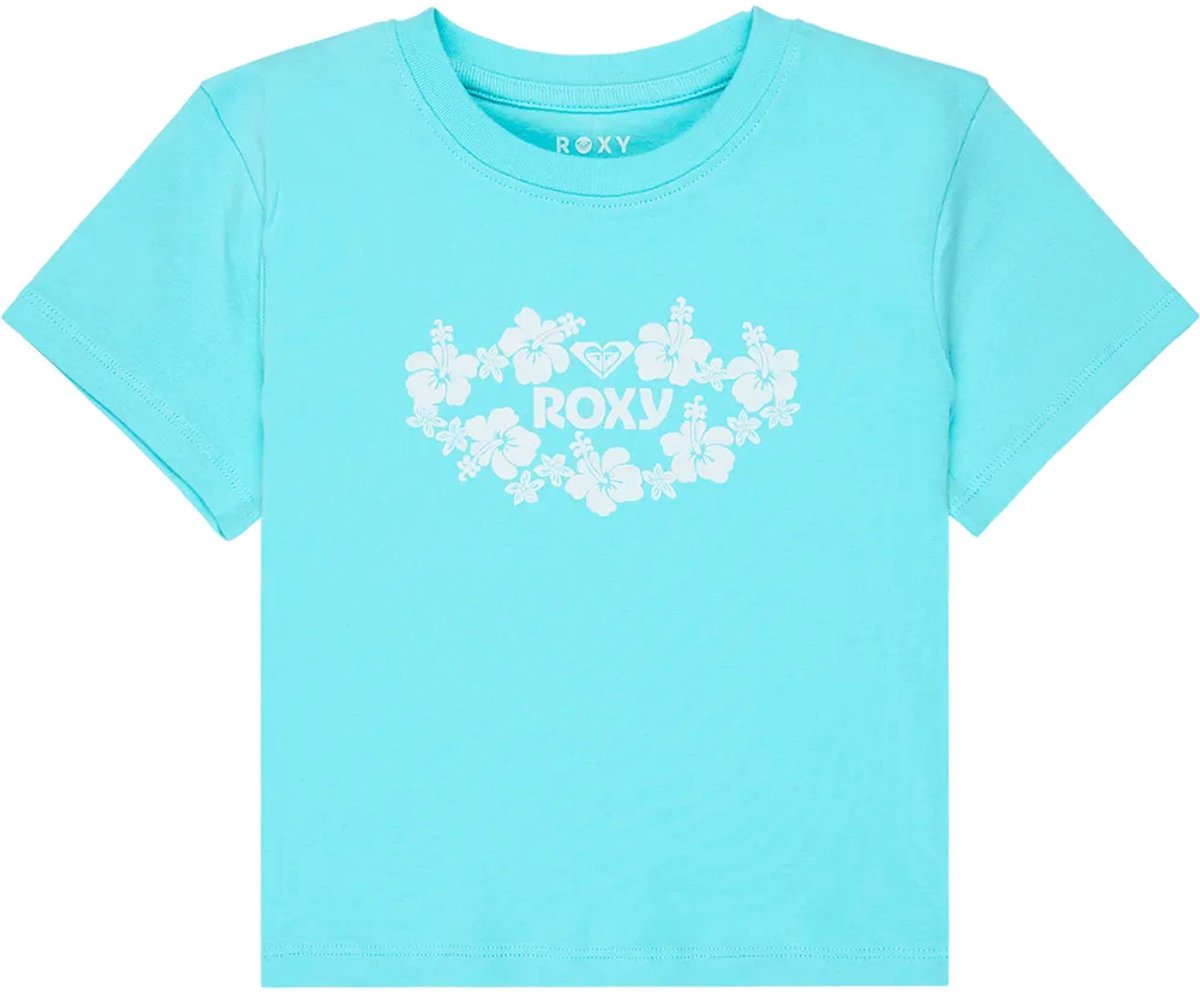 Roxy Baby One More Time T-shirt Met Korte Mouwen 14 Years Meisje Aqua Splash