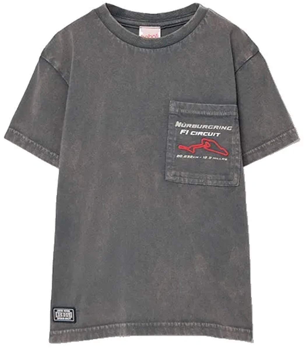 Boboli 603032 T-shirt Met Korte Mouwen Grijs 5 Years Jongen