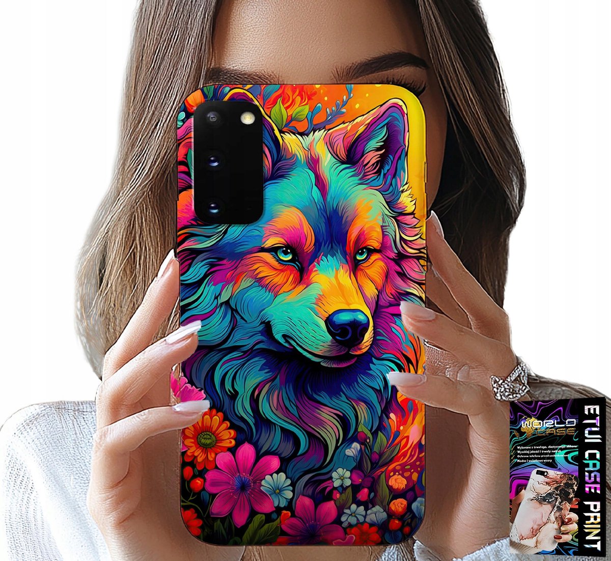 HOESJE VOOR SAMSUNG GALAXY S20 - KLEURRIJKE PATRONEN, WOLF PACK SWORA HOESJE