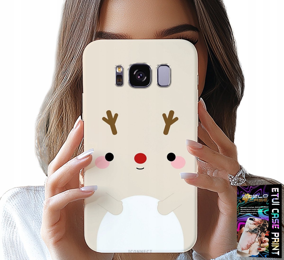 HOESJE VOOR SAMSUNG GALAXY S8 - RENDIER, RENDIER, KERSTPATROON