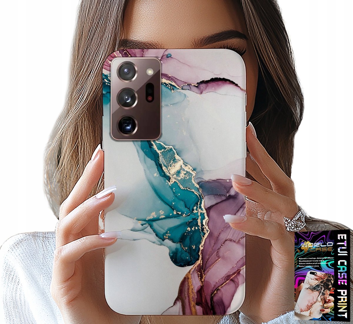 HOESJE VOOR SAMSUNG NOTE 20 ULTRA - ELEGANT MARMERMODIEUS VROUWELIJK HOESJE