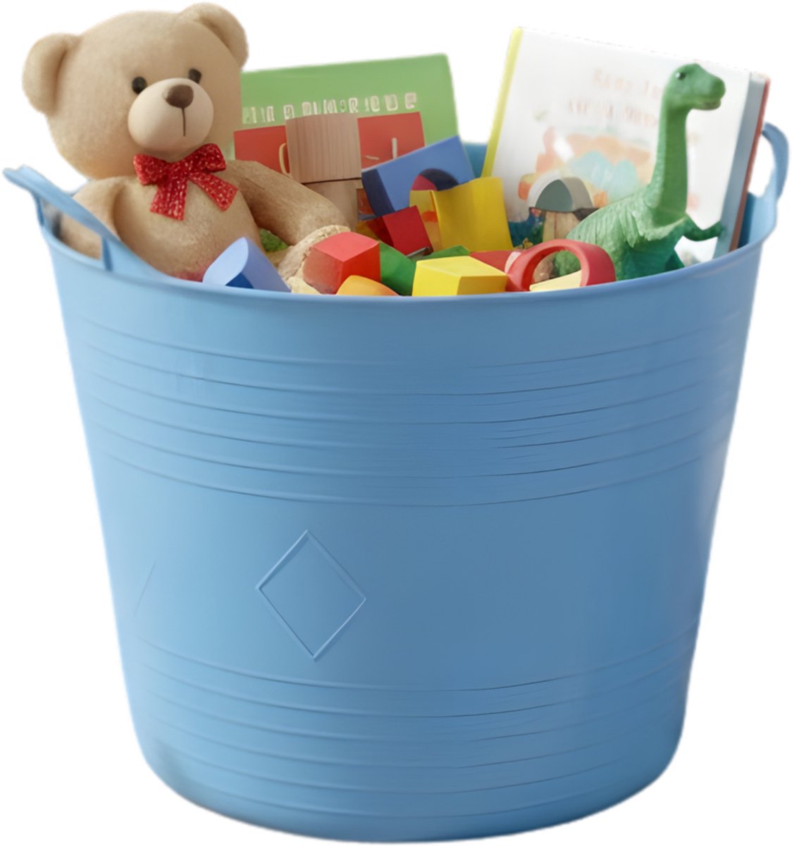 Storage solutions speelgoedmand - blauw - 27 l - kunststof - 42 x 35 cm - opbergmand