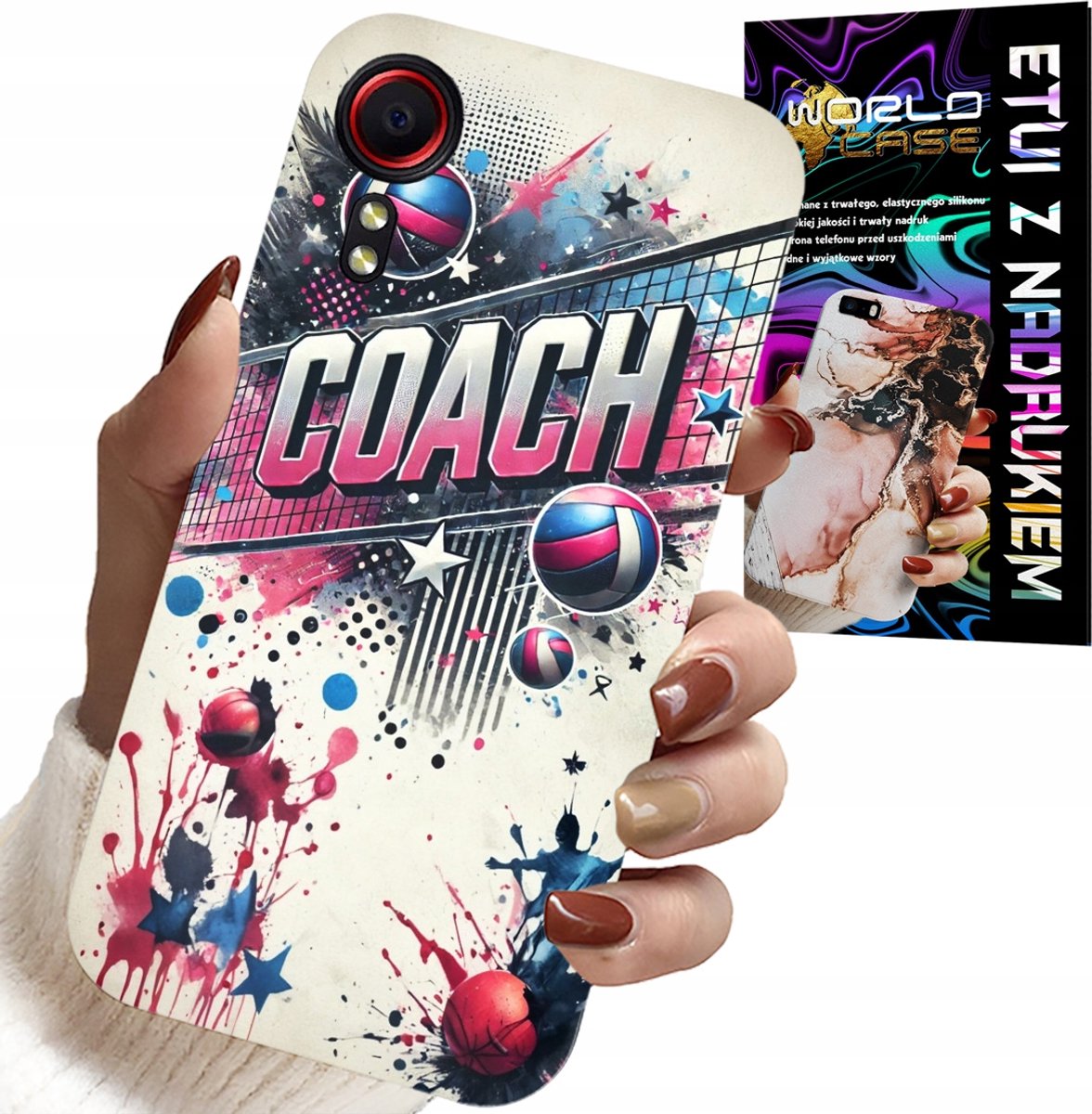 HOESJE VOOR SAMSUNG GALAXY XCOVER 7 - RETINA COACH MESH COVER, ACHTERKANT
