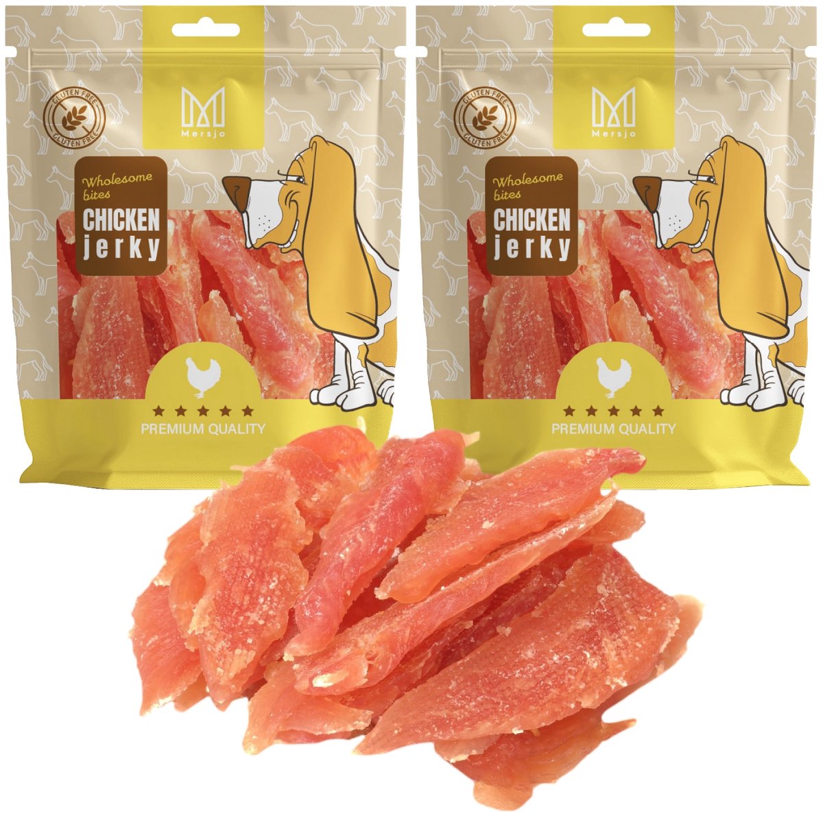 Mersjo - Hondensnack - Zachte Kipfilets - 1kg