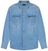 Wrangler Western Overhemd Met Lange Mouwen Blauw 2XL Man