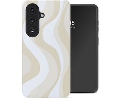 Coque Selencia - Compatible avec Samsung Galaxy A37 (5G) - Coque arrière - Desert Waves Beige