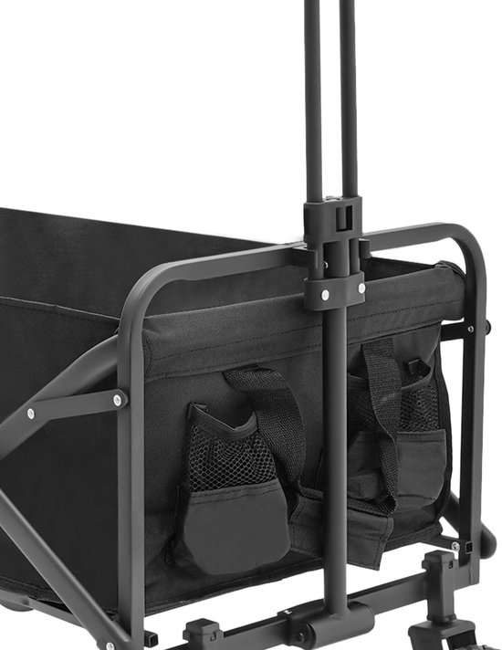 Strandkar Opvouwbare Bolderkar - Handwagen Strandwagen - Tot 80kg - Voor Camping Winkelen - Opvouwbare Trolly van Merkloos — afbeelding 2