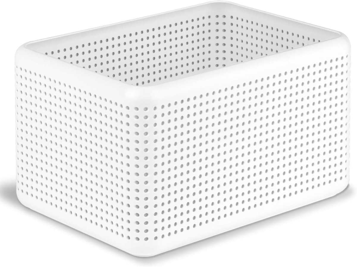Opbergdoos - Creatieve Organizer - Huis en Kantoor - BPA-vrij Kunststof - 32x24x19 cm - Wit