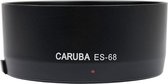 Caruba ES-68 Zonnekap zwart voor Canon EF 50mm f/1.8