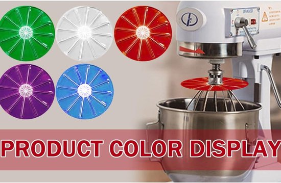 Mixer Accessoire - Beslag Wisser - Efficiënt Mixen - BPA BPS Vrij Siliconen - 23x15.5x1 cm - Rood — afbeelding 5
