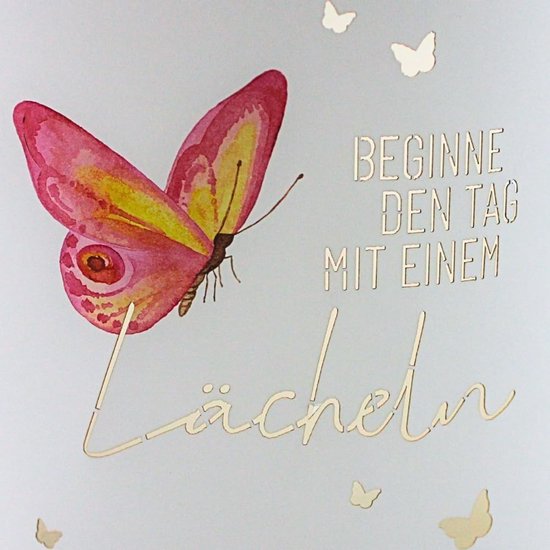 Poëzielicht Nachtlampje - Sfeerlicht Timer - Kinderkamer Decoratie - Werkt op Batterijen - 13x5x16 cm - Begin de dag — afbeelding 2