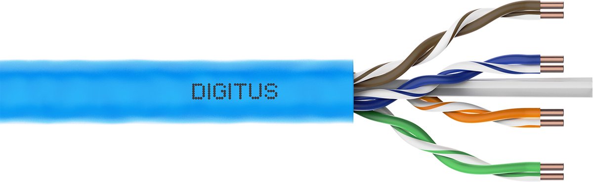 Digitus DK-1616-A-VH-1 netwerkkabel Blauw 100 m Cat6a U/UTP (UTP)