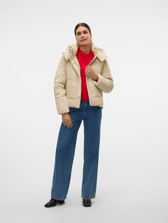 Veste Vero Moda Vmgretakylie Veste enduite courte No 10311315 Avoine Femme Taille - XL
