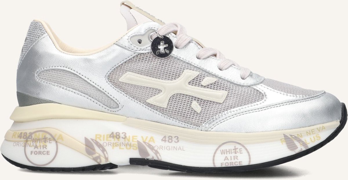 Premiata Moerund Sneakers - Leer - Dames - Zilver - Maat 37