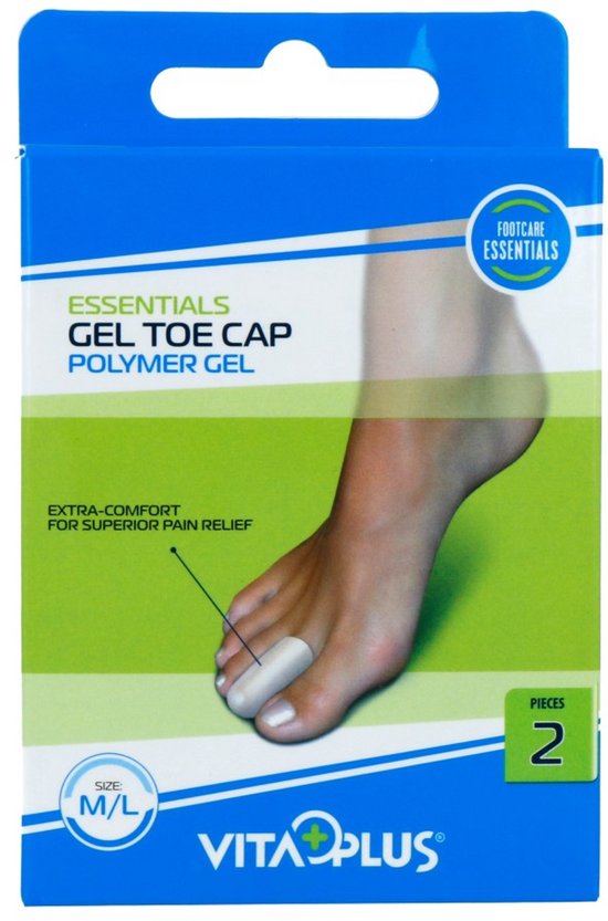 Vitaplus Essentials Gel Toe Cap Polymer Gel maat M/L 2ST van Vita — afbeelding 3