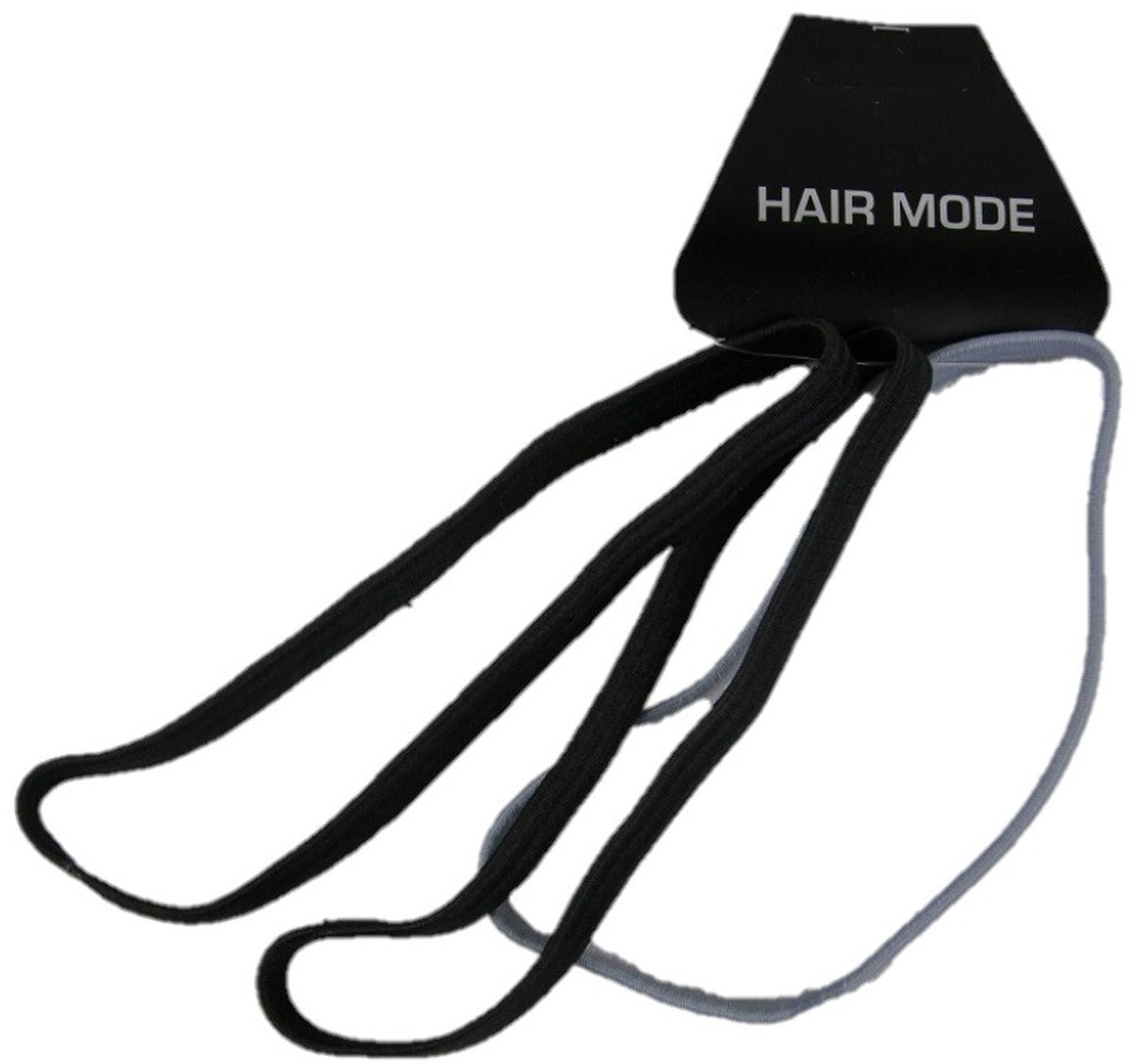 Hair Mode Sportelastiek Zwart/Grijs 3ST
