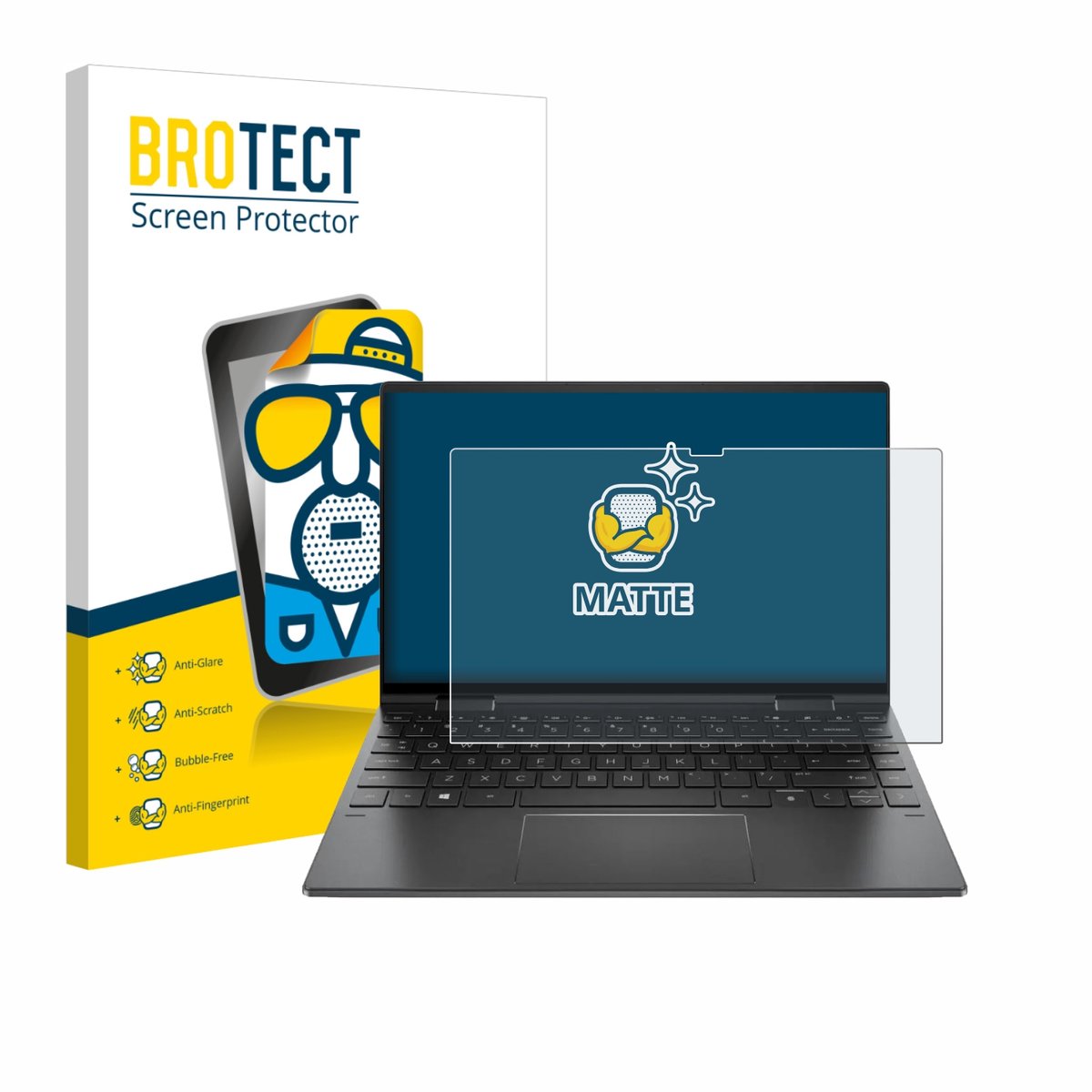 BROTECT - Screenprotector voor HP Envy x360 Convertible 15,6" - Folie Beschermfolie matte