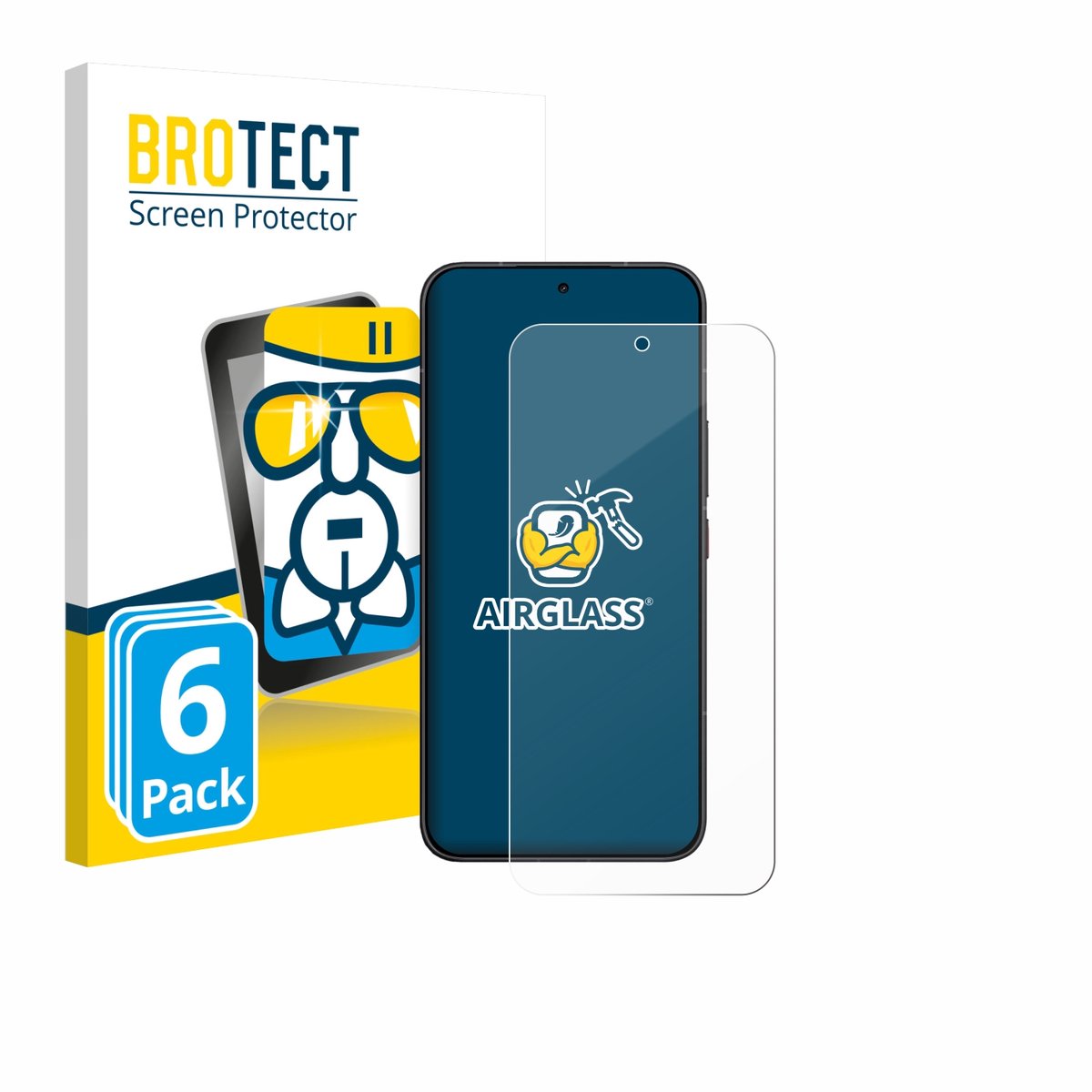 Screenprotector 6 Stuks voor Xiaomi Poco X8 Pro Max Beschermglas transparant