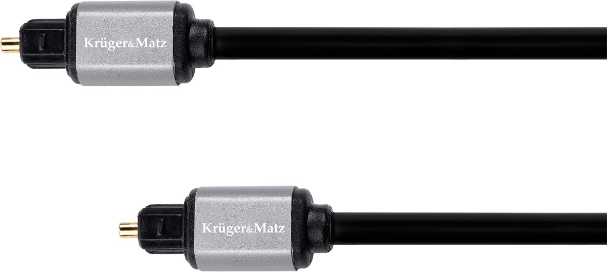 Krüger&Matz Basic - Optische Kabel - 1m - Toslink Aansluitingen