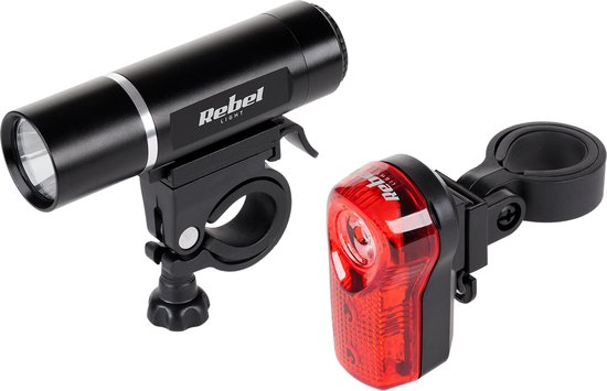 Rebel - LED Fietsverlichting Set - Lamp Voor en Achter - Waterdicht — afbeelding 2