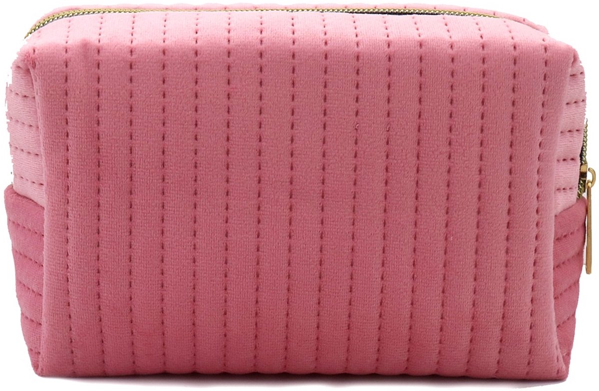 Make-up tas - roze - 17,5x10x6 cm