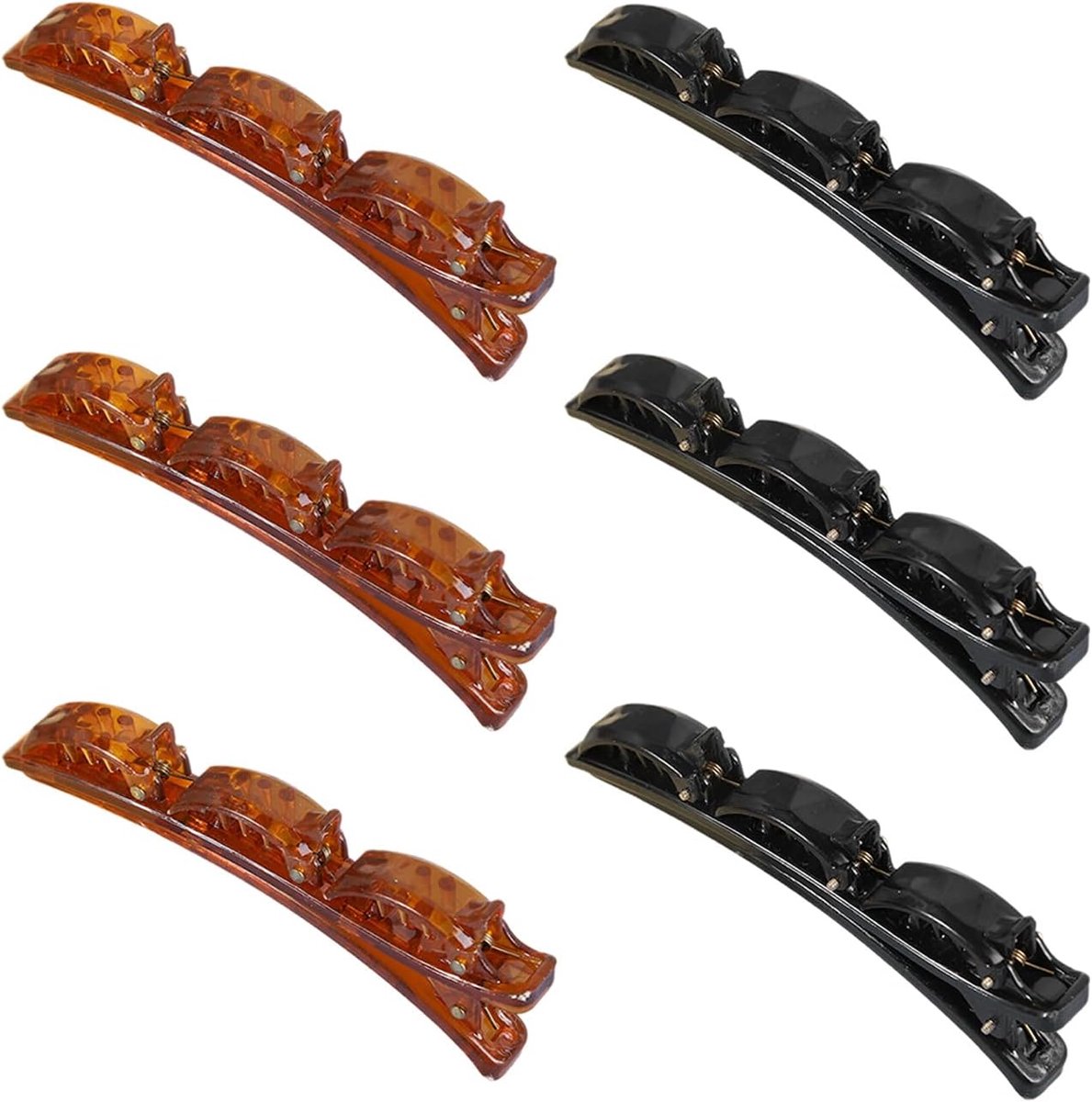 Haarclips Set - Vlechten Clips - Haarstyling Fixatie - Zes Stuks - 20x15x1 cm