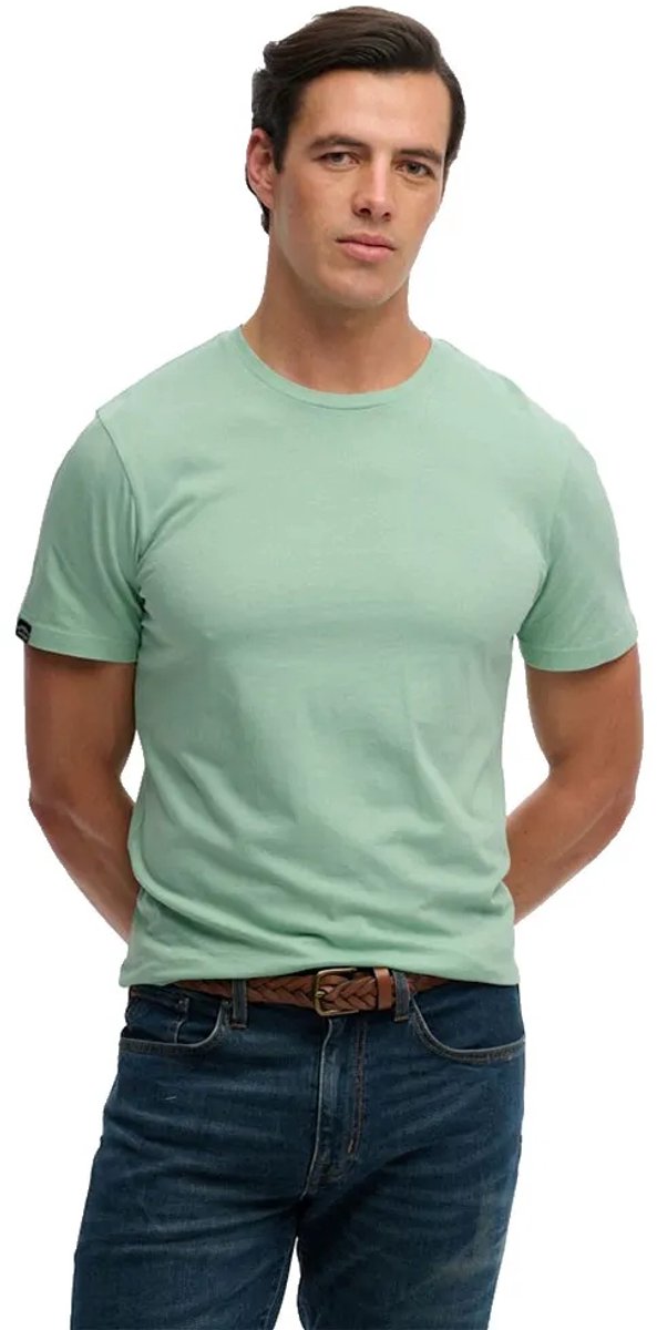 Superdry Classic Essential T-shirt Heren T-shirts Deep Lichen