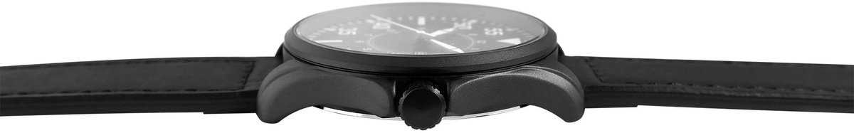 JUST WATCH Herenhorloge van echt leer Austin echt leren band, 3 ATM, 45 mm, sportief, modern, datum