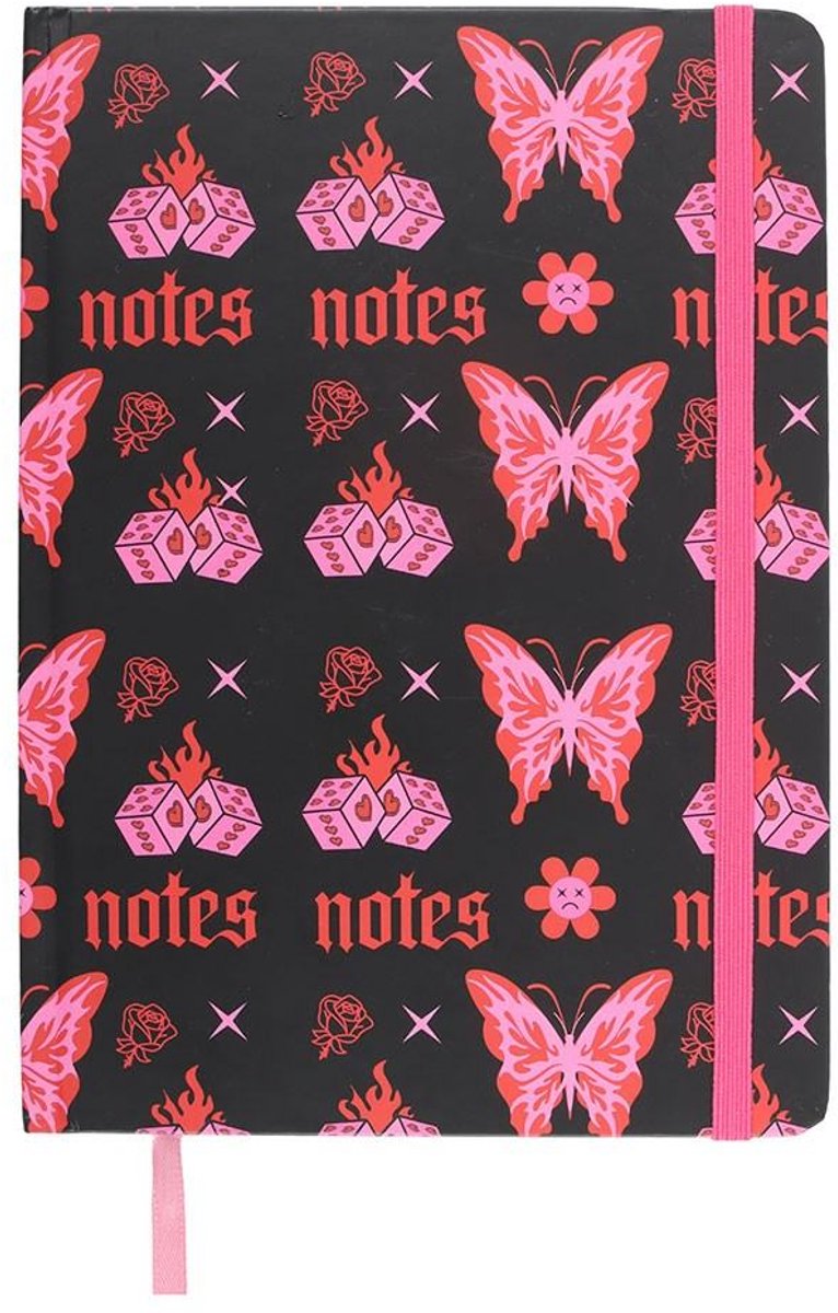 Something Different - Flaming Butterfly A5 Notitieboek - Multicolours