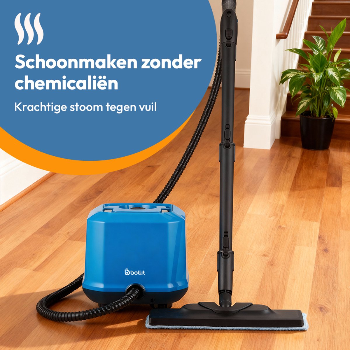 BOLLIT Compact Stoomreiniger thumbnail 2