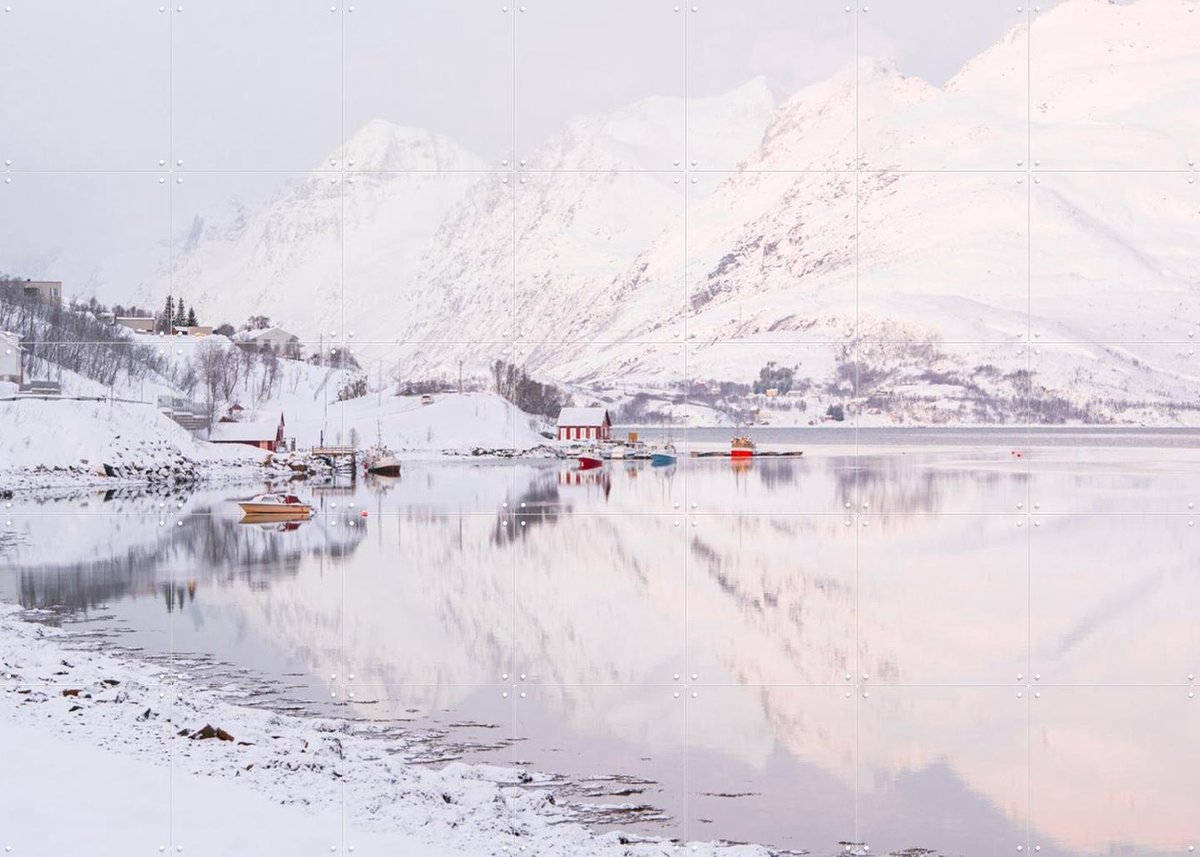 IXXI Arctic Reflections, Henrike Schenk - 140 x 100 cm - Gratis ophangtool - Grote wanddecoratie en posters - Fotografie, Natuur, Bergen