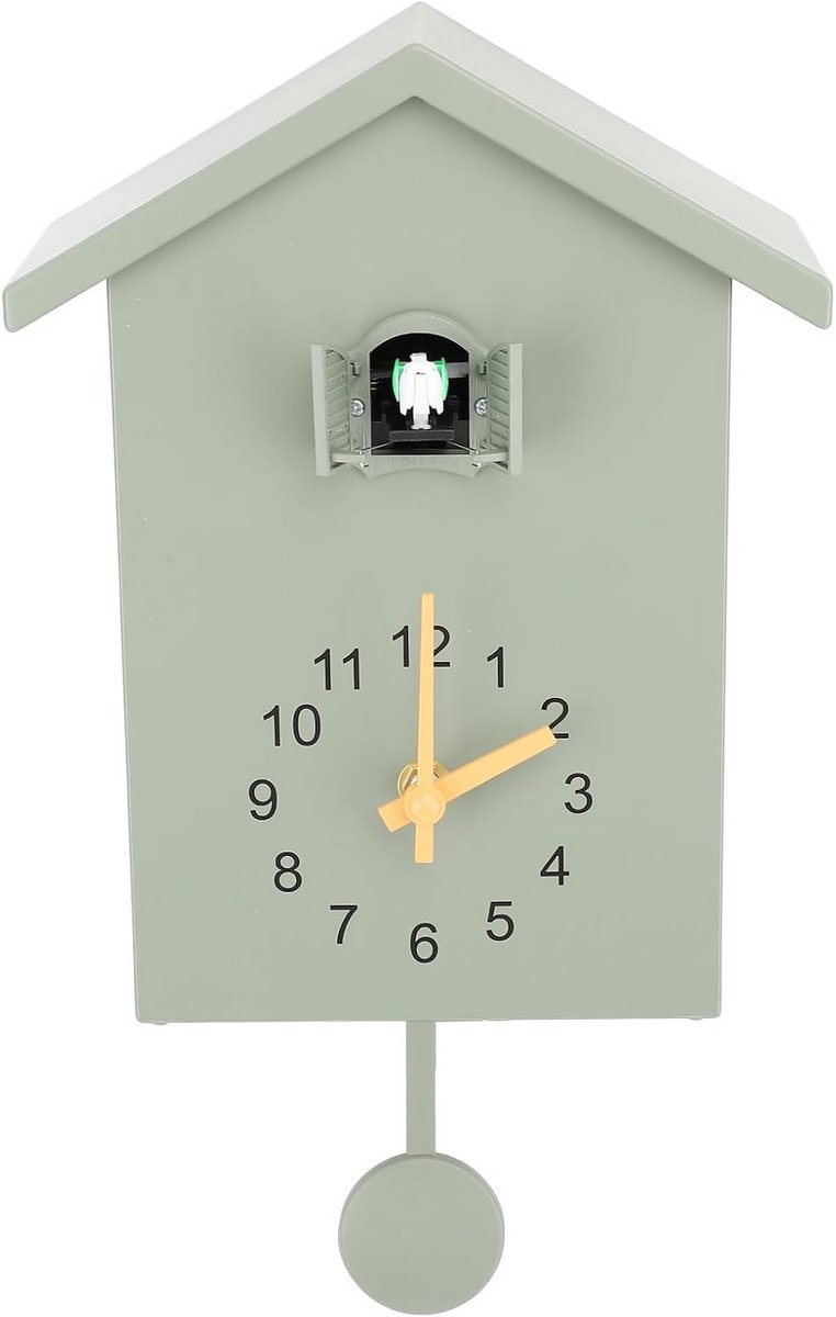 Moderne Koekoeksklok Wandklok met Vogelgeluiden Scandinavisch Design Stil Uurwerk