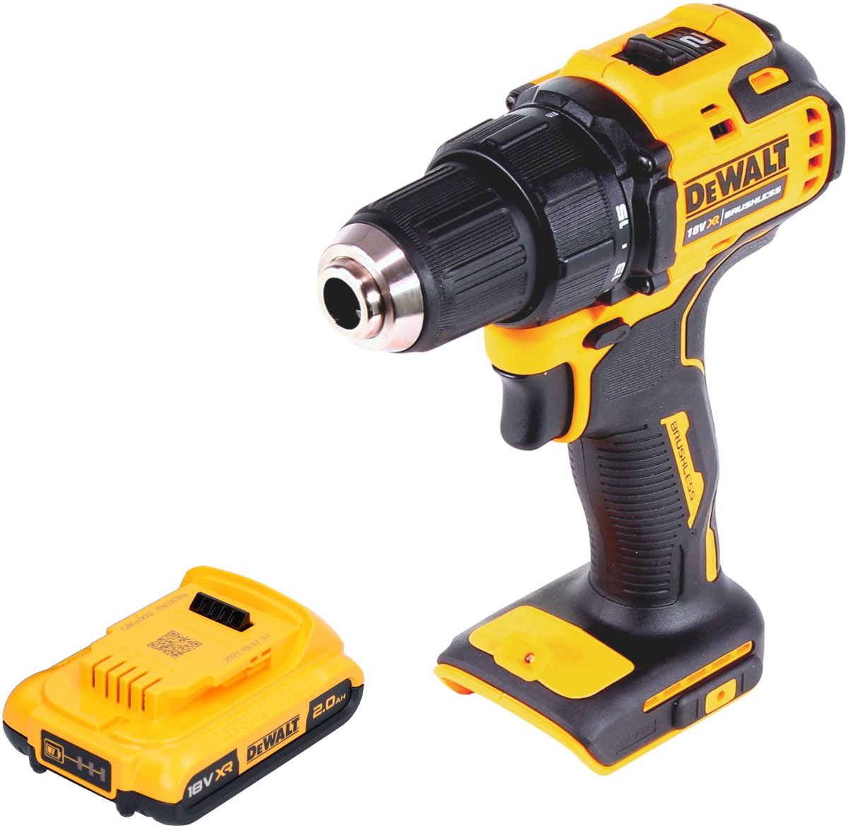 DeWalt DCD 708 N accuboormachine 18 V 65 Nm borstelloos + 1x accu 2,0 Ah - zonder oplader